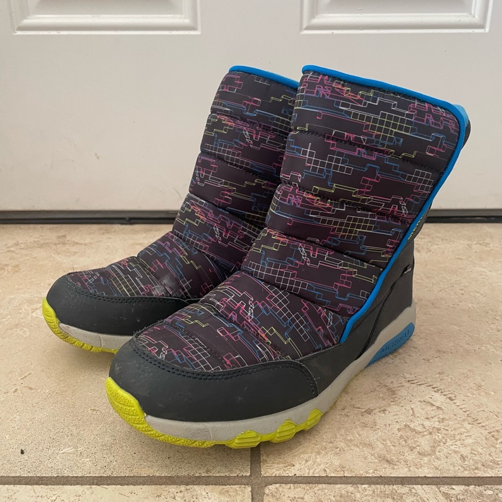 Merrell Kids' Boots with Blue and Yellow Accents